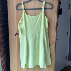 New with Tags Outdoor Voices Warmup Dress XL Mellow Yellow + Bag